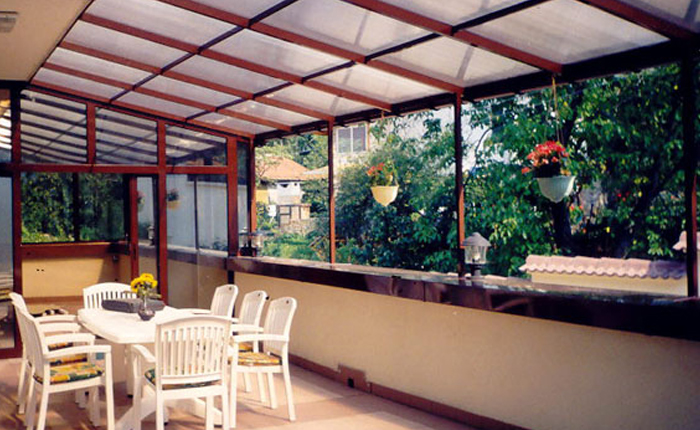 Multiwall Polycarbonate Panels for a porch